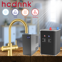 Iwater 4 en 1 or chauffage instantané chauffage bouillant robinet filtres mélangeur robinet de cuisine pour eau potable chaude et froide