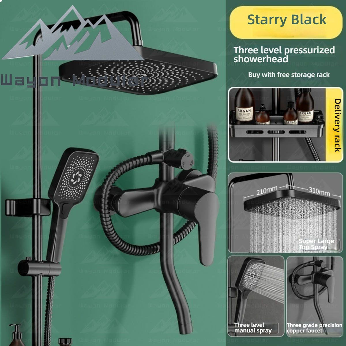 Modèle régulier - Noir - Trois vitesses