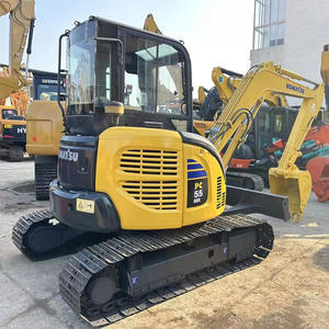 Miniexcavadora usada japonesa original Komatsu PC55 miniexcavadora de segunda mano KOMATSU PC55 PC55MR - Product Image 1