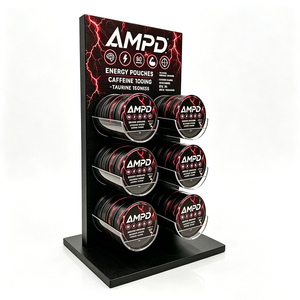 Exhibidor Vertical de 6 Niveles para Bolsas de Energía AMPD, Estante de Plástico Preensamblado, Estilo Moderno, Acabado Brillante - Product Image 3