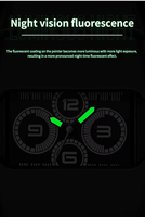 Reloj de Pulsera para Hombre Ofns 1319, Marca Sanda, Cronógrafo Resistente al Agua, Manecillas Luminosas, Reloj de Cuarzo de Lujo para Hombre, Reloj Montre Saat