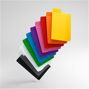 Separadores de Tarjetas de Plástico Multicolores Esmerilados con Pestañas, Cierre Vertical Estándar con Clip, Compatible con TCG, 2.7 x 3.8 Pulgadas - Product Image 1