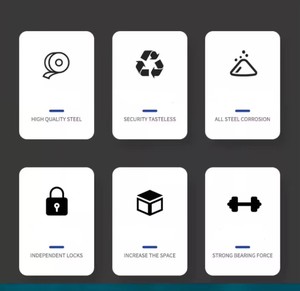 ตู้ลิ้นชักเล็ก 5 ชั้น ตู้เก็บเอกสารโลหะ ตู้เตี้ย ตู้ข้างเตียง - เหมาะสำหรับใช้ในครัวเรือนและ<span class=keywords><strong>โรงแรม</strong></span> - Product Image 3