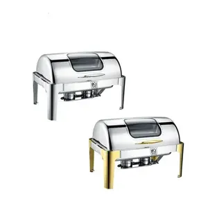 Factory Direct Sales Multiple Type Selectable Stainless Steel Chafing Dishes Chef Serving Dishes For Buffet