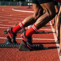 Chaussettes de sport certifiées OEKO-TEX en gros, chaussettes de course athlétiques en fibre de bambou durable avec logo personnalisé