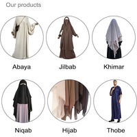 Ensemble de prière portable personnalisé avec pochette, mini-jupe légère en nylon respirant pour voyage, robe de prière, Jilbab musulman islamique pour l'Aïd et le Ramadan