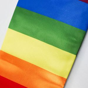 Banda de Graduación para Adultos 100% Poliéster Satinado, Arcoíris del Orgullo Gay LGBT, para Estudios Internacionales - Product Image 3