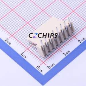 HC-2510-8AW Wire-to-Board Pin Header Bent Lead Through Hole,P=2.54mm Connector 1x8P 2.54mm Right Angle Insert 8P - Product Image 2