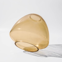 Abat-jour en verre soufflé à la main, décoratif, moderne et minimaliste, avec plusieurs options de couleurs, couvercle de remplacement pour l'éclairage intérieur de la maison