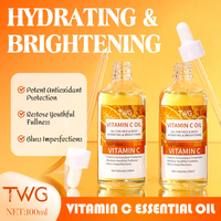 TWG RTS Vente Chaude Huile Essentielle de Vitamine C Éclaircissante et Hydratante pour le Corps, Huile de Massage Restauratrice de Jeunesse et de Plénitude, Huile Corporelle à la Vitamine C