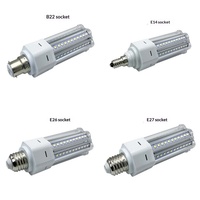Lampe LED G24 360° en forme de maïs 100-277V 10W B22, luminosité élevée, insertion horizontale 3U, lampe à économie d'énergie