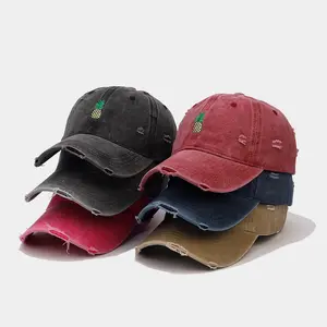 2024 nuovo arrivo 6 colori disponibili all'ingrosso quattro stagioni indossabili modello di frutta berretto da baseball ananas cappello papà