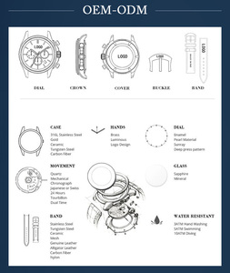 Akires Diving Watches Men 20 ATM Full Luminous Hands Markers vite Down Crown Steel Band Dive Watch 200m Automatic - Product Image 5