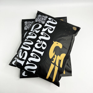 Custom Matte Black Poly Mailers Logo Print <b>Waterproof</b> Self Seal Shipping Bags Clothing Boutique Packaging Mailing Envelopes - Product Image 5