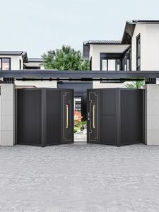 <span class=keywords><strong>Portail</strong></span> <span class=keywords><strong>battant</strong></span> <span class=keywords><strong>double</strong></span> en alliage d'aluminium avec revêtement en poudre durable et garantie d'un an pour cour, villa, jardin - Product Image 3