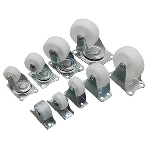 Roulettes pivotantes Shengyuan 1 pouce blanches silencieuses pour meubles industriels - Product Image 4