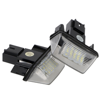 1 Paire de Feux de Plaque d'Immatriculation LED pour Peugeot 206 207 306 307 308 5008 pour Citroën C3 C4 C5 Berlingo Saxo Xsara Picasso