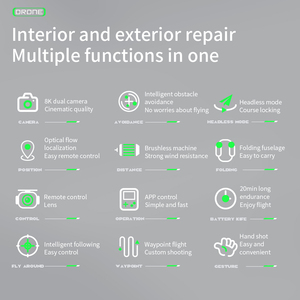 F166 máy bay không người lái thông minh độ nét cao chụp ảnh trên không tránh chướng ngại vật máy bay không người lái mini thông minh tốt nhất dòng quang học Quadcopter mới - Product Image 2