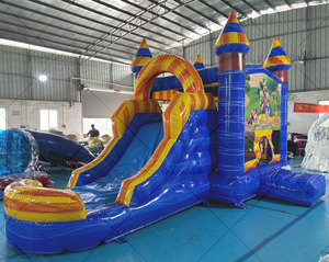 Nouvelle structure gonflable commerciale, château gonflable extérieur avec toboggan pour enfants, <span class=keywords><strong>location</strong></span> pour fêtes <span class=keywords><strong>en</strong></span> plein air - Product Image 3