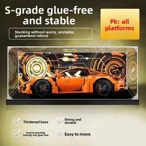 Caja de Exhibición Acrílica para <span class=keywords><strong>911</strong></span> GT3 RS, a Prueba de Polvo, con Tapa, Ligera y Multiusos - Product Image 5