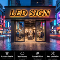 Logos publicitaires pour les entreprises, enseigne de porte LED pour hôtel, lettres rétroéclairées 3D, enseigne LED pour les décorations extérieures des entreprises