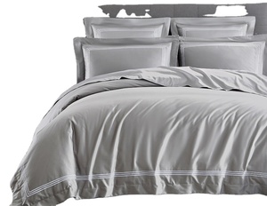 Khách Sạn Sang Trọng Chất Lượng Thêu 3 Dòng Bộ Đồ Giường Duvet Cover Sheet Set Với Màu Sắc Khác Nhau - Product Image 4