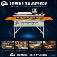 Machine de chantournage de bois entièrement automatique à commande PLC pour la production de contreplaqué avec moteur
