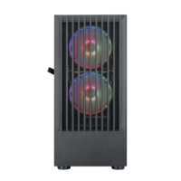 Boîtier d'ordinateur de jeu Micro ATX de tour moyenne de couleur noire à dissipation thermique haute performance M330-1