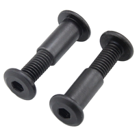 Vis Chicago à tête cylindrique plate M4 M5 en acier inoxydable 304 de haute qualité