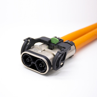 Connecteur EV HVIL à haute tension de type métallique à angle droit, nouvelle énergie, 6 mm, 2 broches, 125A