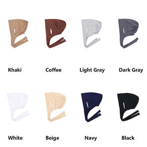 Bonnet intérieur élastique en jersey pour hijab, uni, ajustable, avec trou pour les oreilles - Product Image 2