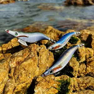 Kualitas Jepang 3.5 # Egi Squid Jigs Kayu Udang Gurita Sotong Memancing Di Laut Umpan Cumi-cumi