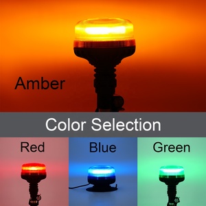 Baliza de Advertencia LED Azul con Soporte Flexible <span class=keywords><strong>para</strong></span> Tubo, ECE R65 ECE R10, 12x3W, 120 Destellos <span class=keywords><strong>para</strong></span> Vehículos de Emergencia - Product Image 4