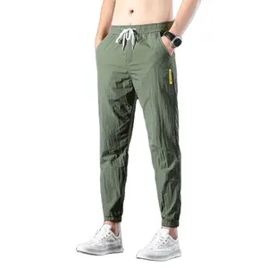 Heren Zomer Ultra Dunne Ijs Zijde Ademende Losse Broek Werk Slijtvaste Cropped Broek