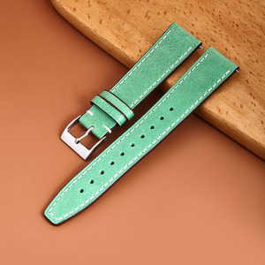 Multicolore a sgancio rapido in vera <span class=keywords><strong>pelle</strong></span> cinturini 20mm 22mm <span class=keywords><strong>cinturino</strong></span> in <span class=keywords><strong>pelle</strong></span> di alta qualità per Smart Watch - Product Image 3