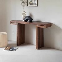 Table console d'entrée au design classique italien, minimaliste et moderne, table murale à tête plate pour couloir d'entrée dans le salon