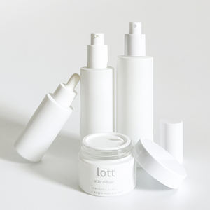 लक्जरी मैट सफेद 30 60 80 120 मिलीलीटर कॉस्मेटिक लोशन क्रीम ग्लास बोतल और जार सफेद पंप स्प्रे शीर्ष - Product Image 3