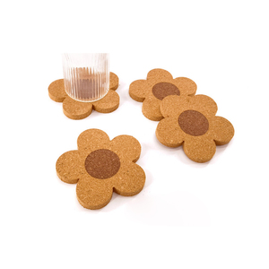 Eco-Friendly Custom Logo Coasters Promotional Cork Cup Mats with Sublimation Personalized Design Drink Coasters