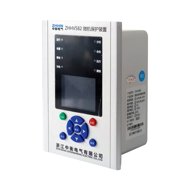 ZHHN ZHHV582 Distribution Station Microcomputer Protection Device with Relay Protection 220V 5A Rated Current AC/DC Power