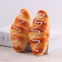 Jouet anti-stress en mousse PU en forme de pain et hamburger, à rebond lent, pour la relaxation, accessoires de photographie culinaire, décoration pour la maison et les pâtisseries