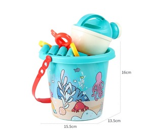 ชุดของเล่นอาบน้ำปลอดภัยรักษ์โลกสำหรับเด็ก ฤดูร้อน ปี 2024 ชุดแม่พิมพ์ทราย ชุดเครื่องมือพลั่วชายหาด ของเล่นทรายสำหรับเดินทางกลางแจ้ง 15 ชิ้น - Product Image 5