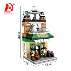 Kit de blocs de construction City Mini Street View Coffee House, 237 pièces, briques compatibles, jouet éducatif, <span class=keywords><strong>puzzle</strong></span> d'assemblage, jouets DIY - Product Image 5
