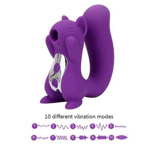 Vibrador de succión de ardilla sexual para mujeres, <span class=keywords><strong>consolador</strong></span> con tapón Anal de punto G bonito, estimulador Vaginal 2 en 1, juguete sexual para adultos, masturbador para mujeres - Product Image 3