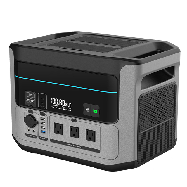 2024 New Hot Selling Luxury 1000Wh Portable Power Station Wholesale 220V Outdoor 768Wh Power Supply Solar Panel Generator