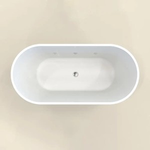 Bain froid individuel d'extérieur en acrylique blanc, style simple, pour immersion à basse température et bain de glace corporel - Product Image 3