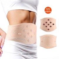 Ceinture de soutien lombaire en silicone avec massage magnétique, soutien abdominal, thérapie magnétique, bandage lombaire, ceinture dorsale
