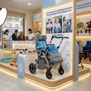 Silla de <span class=keywords><strong>Ruedas</strong></span> Pediátrica Manual Reclinable con Respaldo Ajustable Plegable, Silla de <span class=keywords><strong>Ruedas</strong></span> para Parálisis Cerebral - Product Image 1