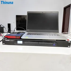 Thinuna MDS-1000 전문 오디오 음악 시스템 12 출력 Netwook 사운드 장비 관리 단테 디지털 미디어 매트릭스