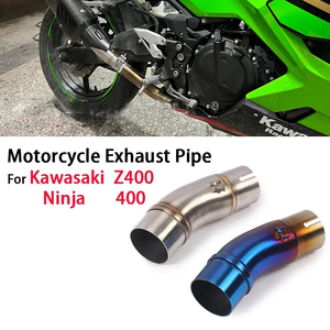 Tubo de Escape Intermedio para Motocicleta <span class=keywords><strong>Kawasaki</strong></span> <span class=keywords><strong>Ninja</strong></span> 400 Z400 Z250 2017-2021, 51 mm, Sistema de Silenciador - Product Image 2