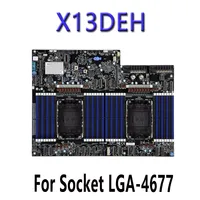 Motherboard Server Intel C741 Generasi ke-4 LGA-4677 X13DEH Rekondisi, Prosesor DDR5 USB 2.0, Teruji Sebelum Pengiriman